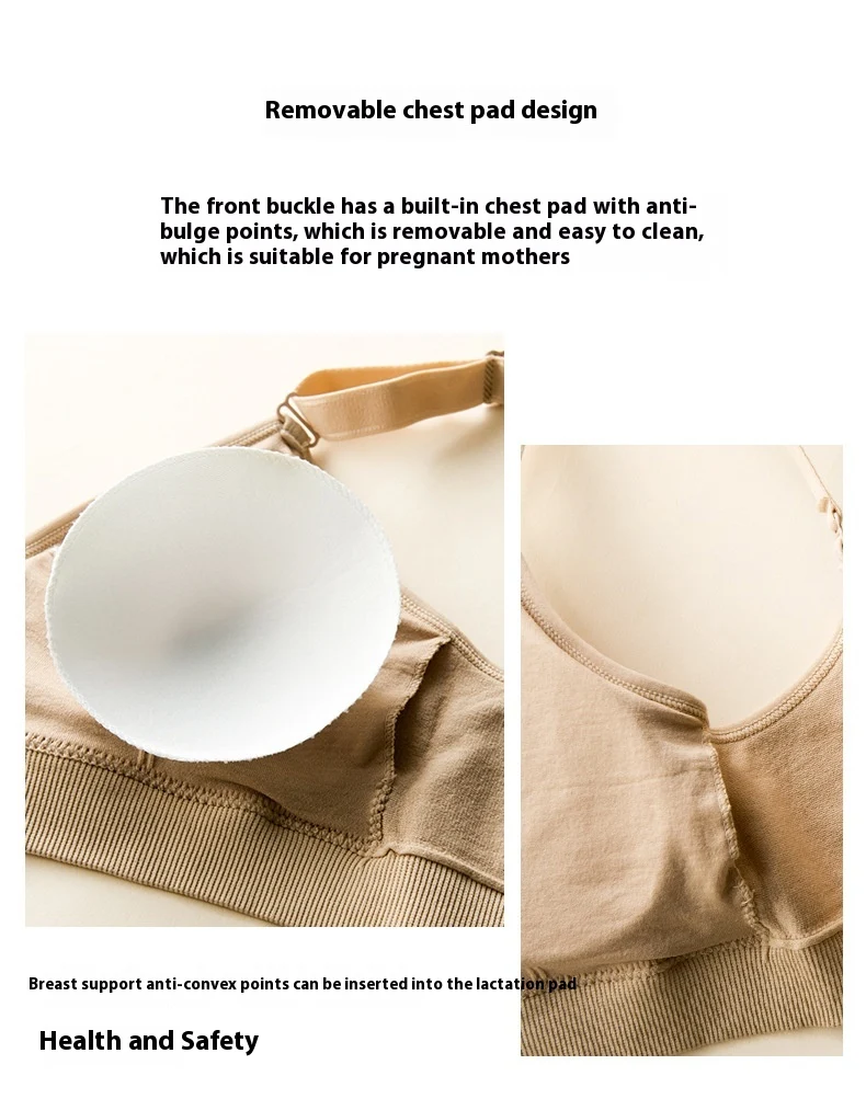Title 2, Nursing Bra with Front Closure, Push Up, and Ma...