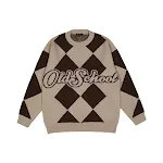 Men's Diamond Contrast Jacquard Sweater, BF Lazy Trend Loose Round Neck. Comfortable and stylish, perfect for a relaxed, — photo 4