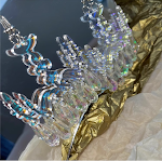 Brincos de lustre retrô femininos com prisma mágico de cristal, cores vibrantes e design elegante, perfeitos para realçar seu estilo. — foto 5