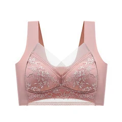 Ice Silk Lace Thin Seamless Back Shaping Bra Comfortable Invisible Support for a Smooth Silhouette — photo 1