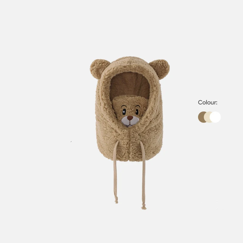 Title 10, Womens Cute Trendy Plush Hat With Bear Ears
