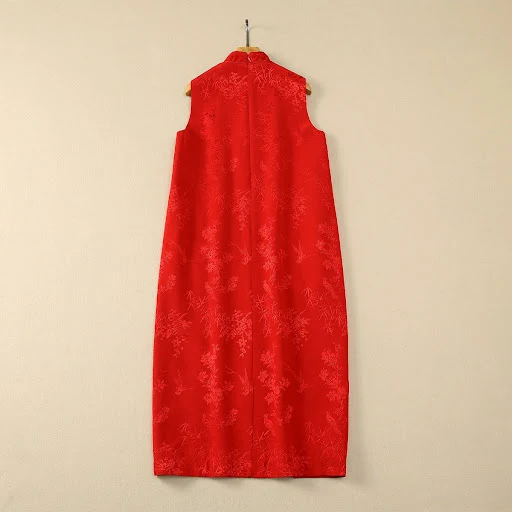 Title 10, Stand Collar Three-dimensional Flower Embroider...