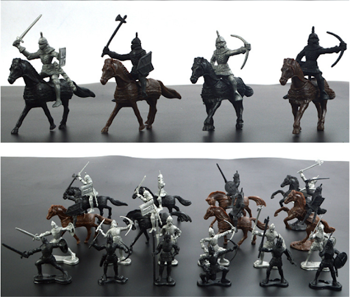 Title 3, Static Military Soldier Model Medieval Warrior,...