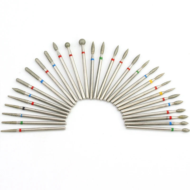 Dmoley 7pcs Diamond Nail Drill Bits Milling Cutter Set for Professional Manicure and Pedicure, Efficient Shaping — photo 3