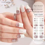 Adesivos de unhas de gel semi curados de Natal, arte de unhas festiva. Aplicação fácil, longa duração e design natalino para unhas perfeitas. — foto 2