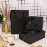 Black Bow Gift Box With Heaven And Earth Cover perfect for elegant presents. Wrap your gifts with style and sophisticati — photo 2