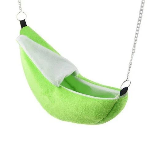 Banana Shaped Hammock Hamster Nest Warm Winter High Quality Sponge Filling Cotton Soft Comfortable Breathable Pet Suppli — photo 3
