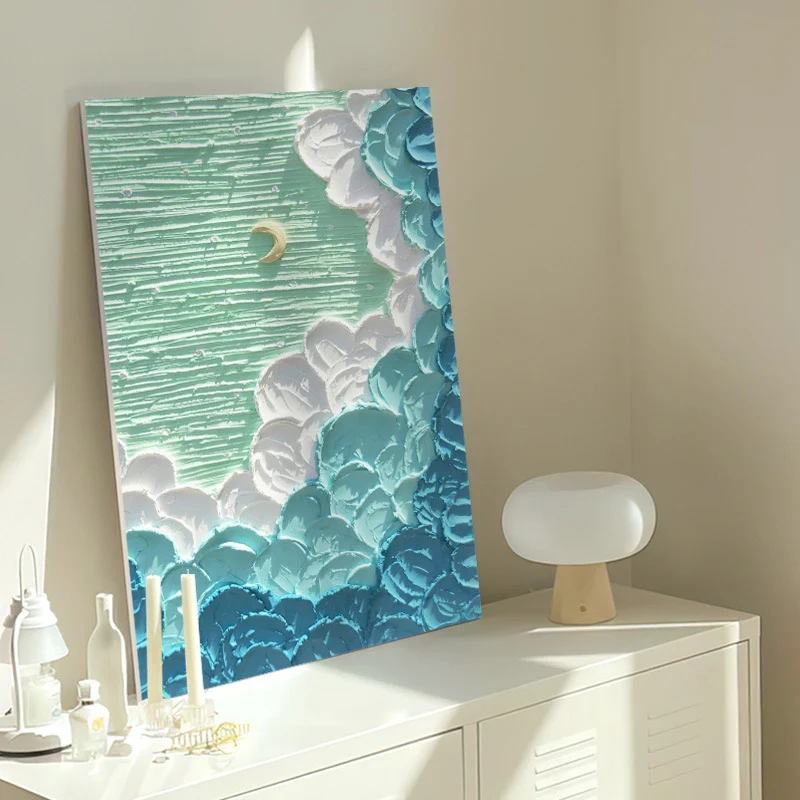 Kit di pittura a olio digitale fatto a mano DIY da riempire con i numeri. Rilassati, crea arte e goditi il piacere di dipingere. — foto 10