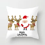 Capa de almofada de travesseiro de Natal para casa Decoração festiva para sofá e cama Presente perfeito para as festas Conforto e alegria no lar — foto 26