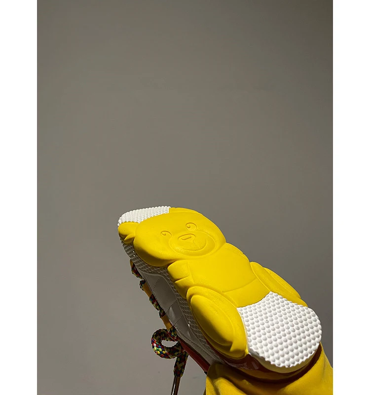 Title 3, Petites Chaussures Blanches Muffin à Semelle Ép...