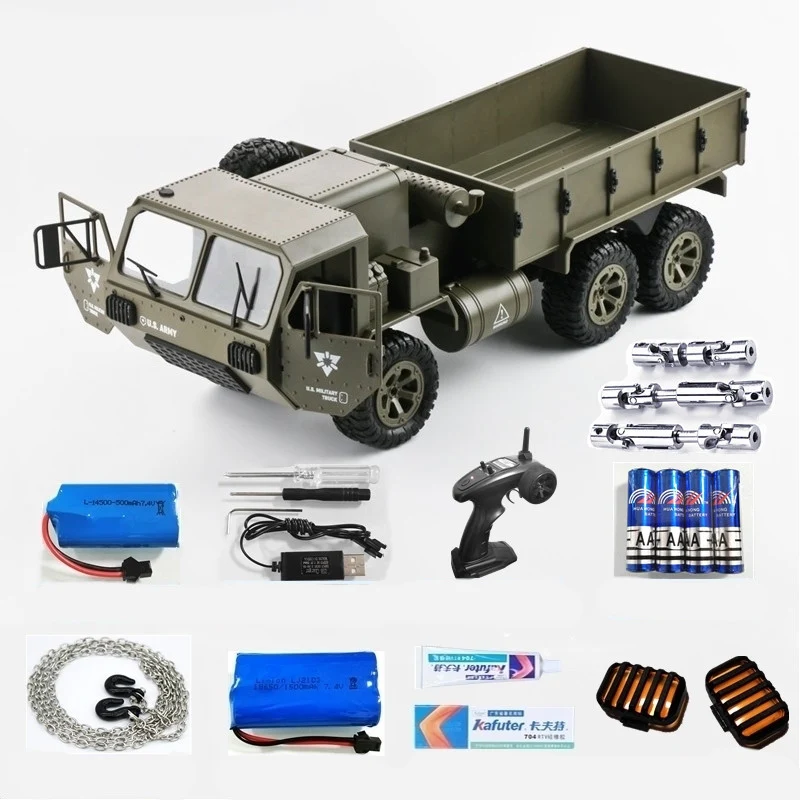 Modelo de Caminhão Militar de Serviço Pesado com Tração 6x6. Transporta em Escala Real. Ideal para cargas completas e terrenos difíceis. — foto 7