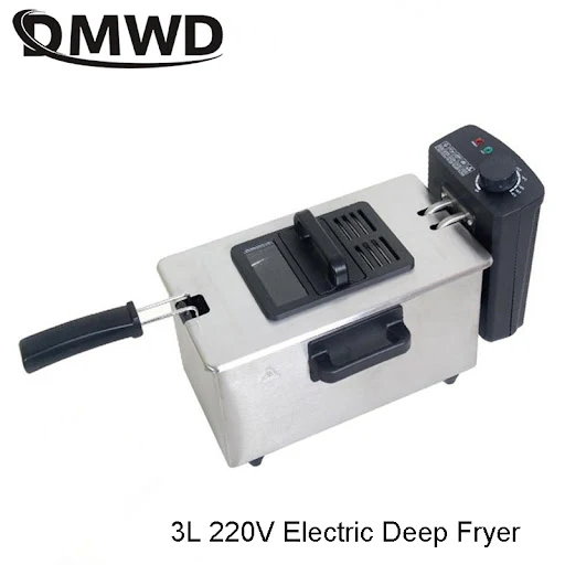 Title 1, Compact household mini fryer with temperature c...
