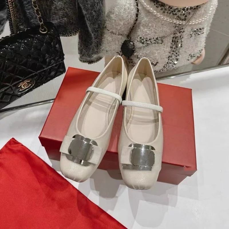 Ballet French Style ballerina's met platte zool, comfortabel en elegant voor dansen en dagelijks gebruik, perfect voor dames. — foto 1