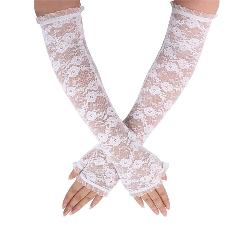 Title 6, Ladies Driving Sunscreen Long Lace Leaky Gloves