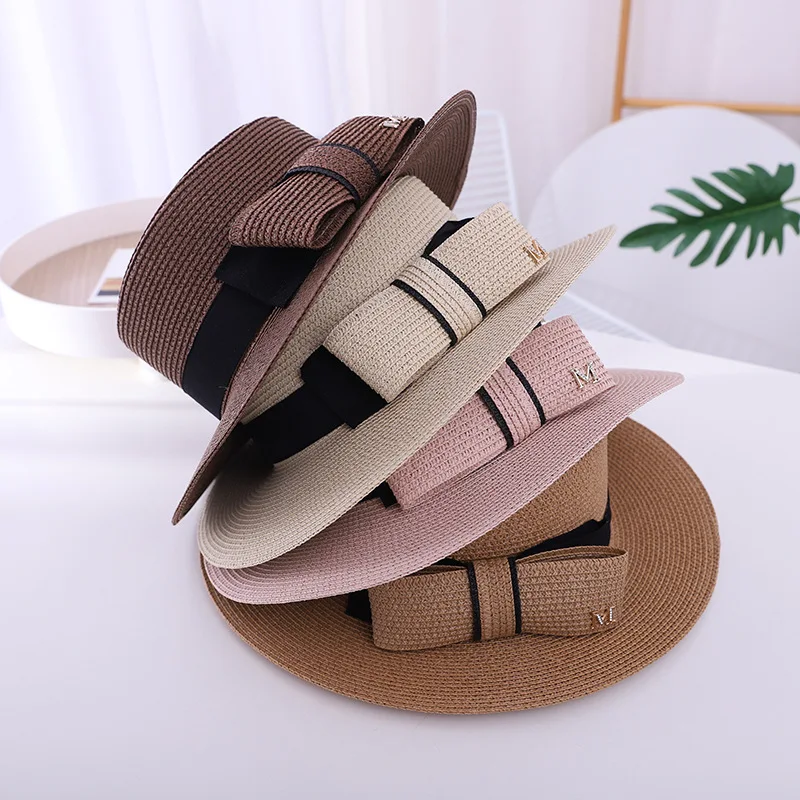 Title 12, Bow Sun Protection Flat-top Cap Zonnebeschermin...