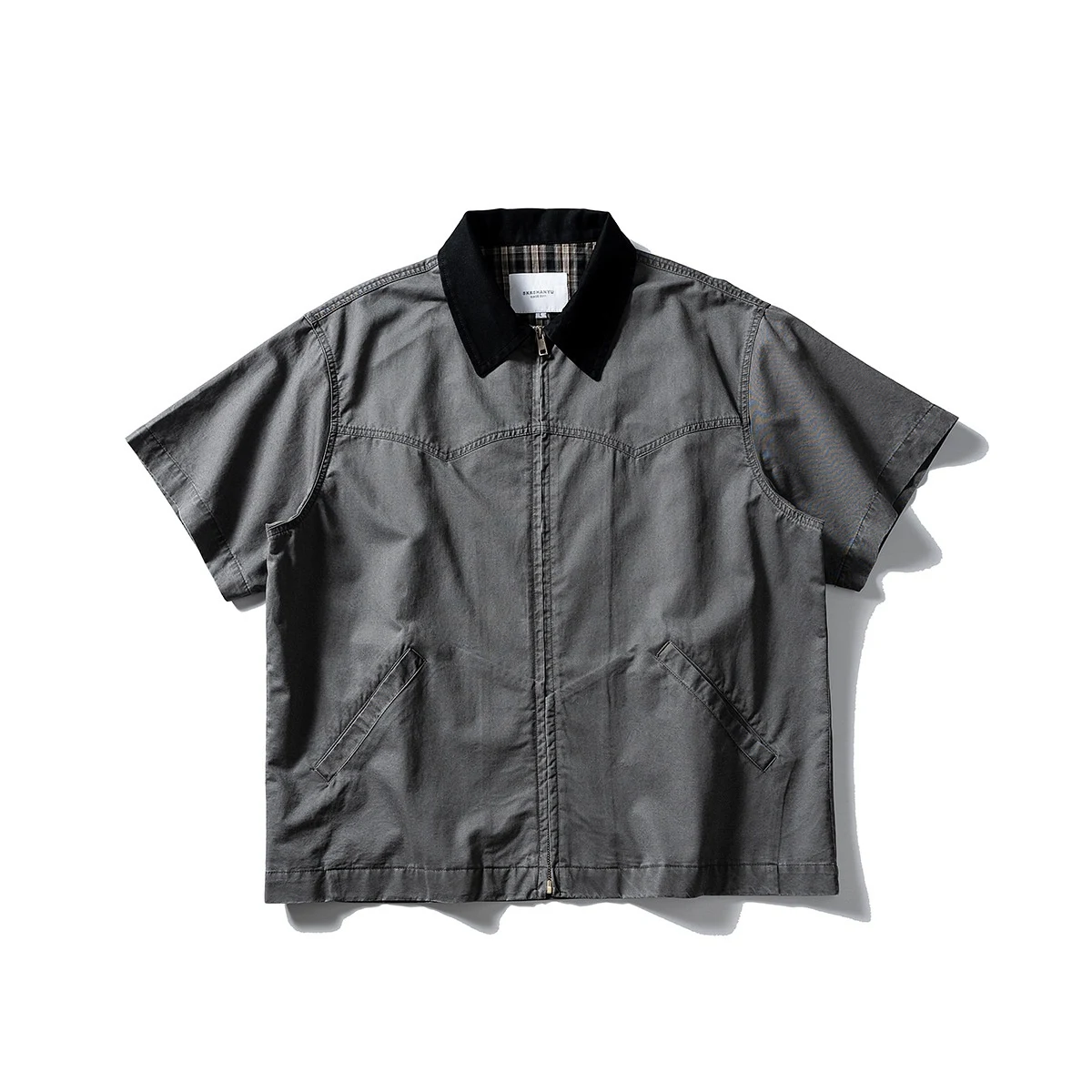 Title 8, Washed Overalls Shirt Short Sleeve Enjoy comfor...