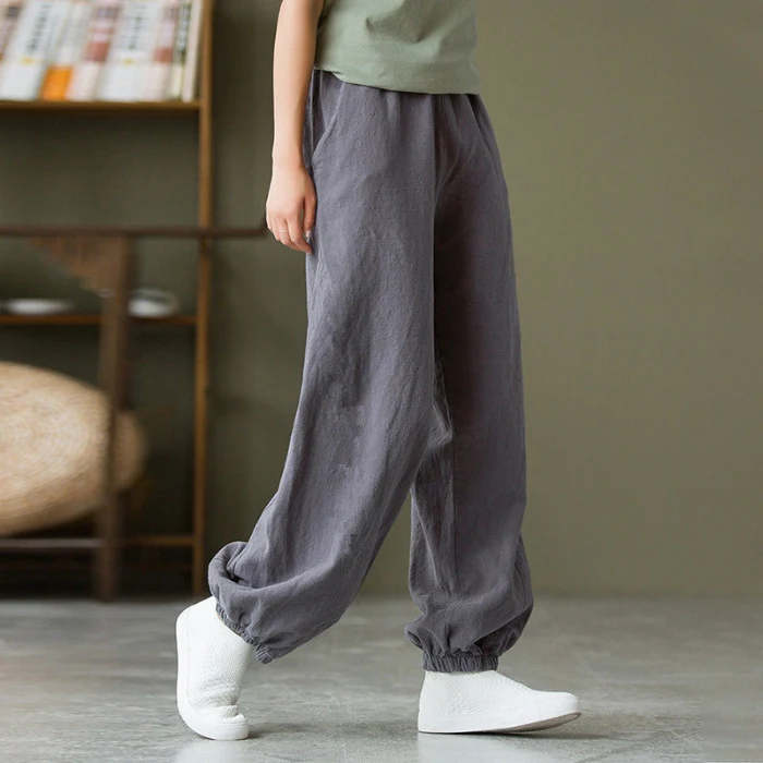 Women's New Art Retro Loose Relaxed Pants, offering comfort and style for casual wear, perfect for a relaxed and fashion — photo 6