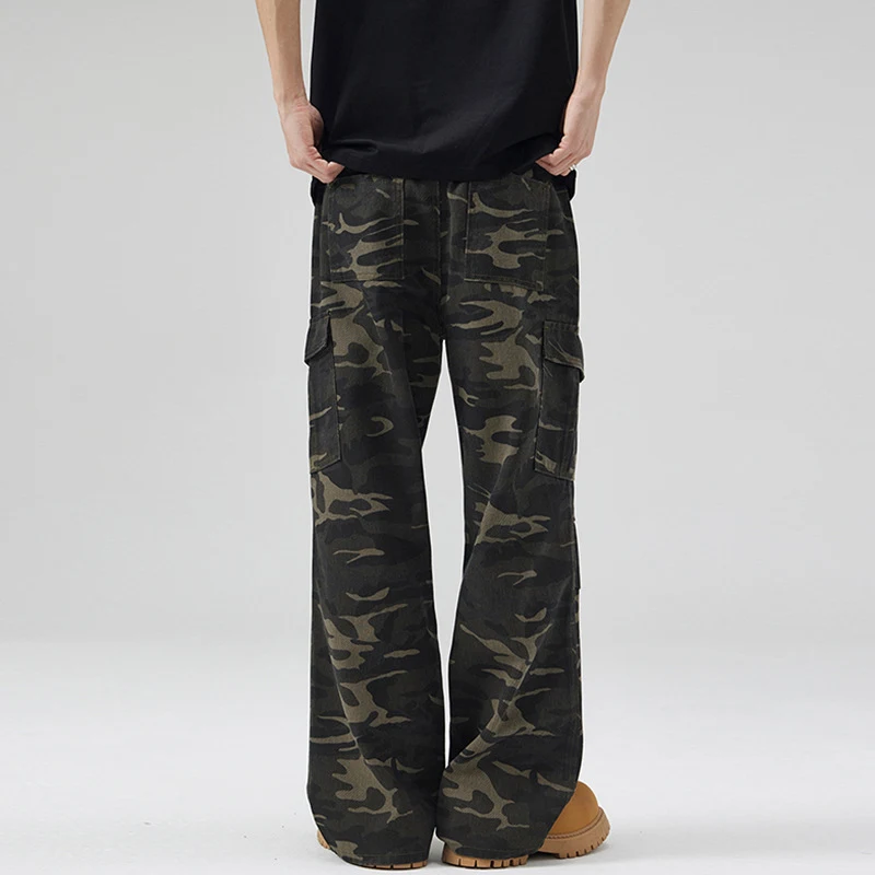 Calças Cargo Camufladas Paratrooper Masculinas e Femininas Multibolsos Confortáveis e Resistentes Ideal para Atividades ao Ar Livre e Trabalho — foto 5