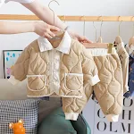 Conjunto infantil de duas peças, top e calças de cor sólida simples, moda para crianças, ideal para brincar e se divertir. — foto 12
