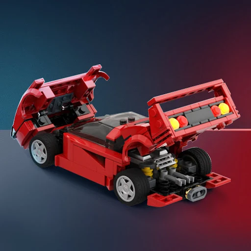 Title 2, Monte o Ferrari F40 Super Sports Car MOC-104559...