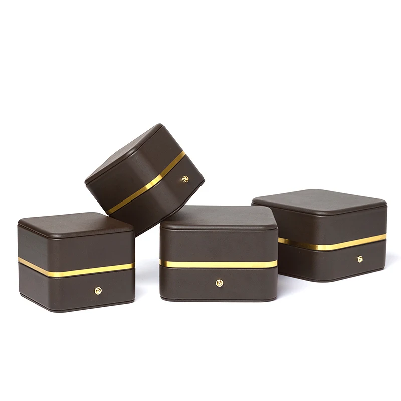 Leather jewelry box for stylish organization and protection. Features compartments and a soft lining to safeguard your v — photo 5