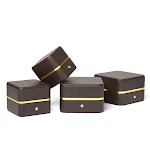 Leather jewelry box for stylish organization and protection. Features compartments and a soft lining to safeguard your v — photo 5