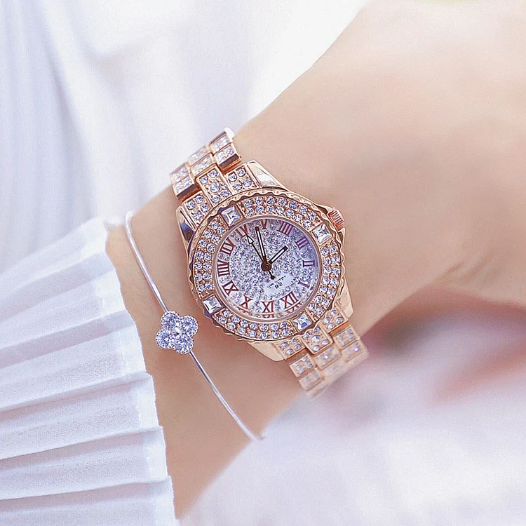 Reloj de pulsera para mujer uro lujo de Cristal RELOJES CON DIAMANTES RELOJES — foto 1