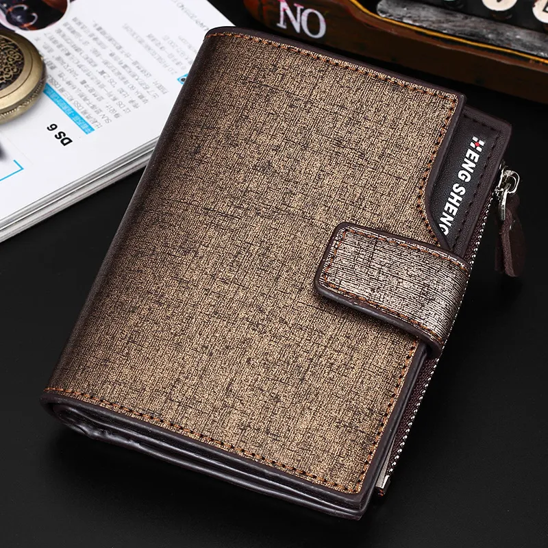 Title 6, Carteira Masculina Vertical Casual Estilo Corea...
