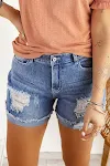 Women's Summer New Washed And Frayed Casual All-matching Shorts, perfect for a comfortable and stylish everyday look dur — photo 7