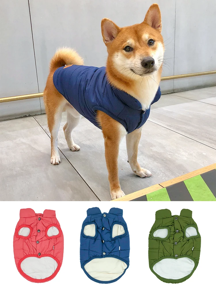 Puppy Dog Vest Winter Clothes Corgi Shiba Inu Clothes Bichon Thick Cotton, warm and comfortable winter protection for sm — photo 6