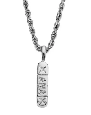 Tide Brand Men and Women Pingente Xanax Pingente Puro Copper Gold Gold Hip Hop Colar Jóias
