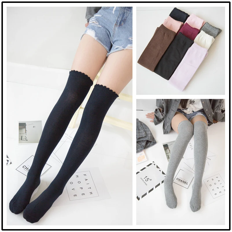 Title 3, Stockings Female Knee Japanese Korean College S...