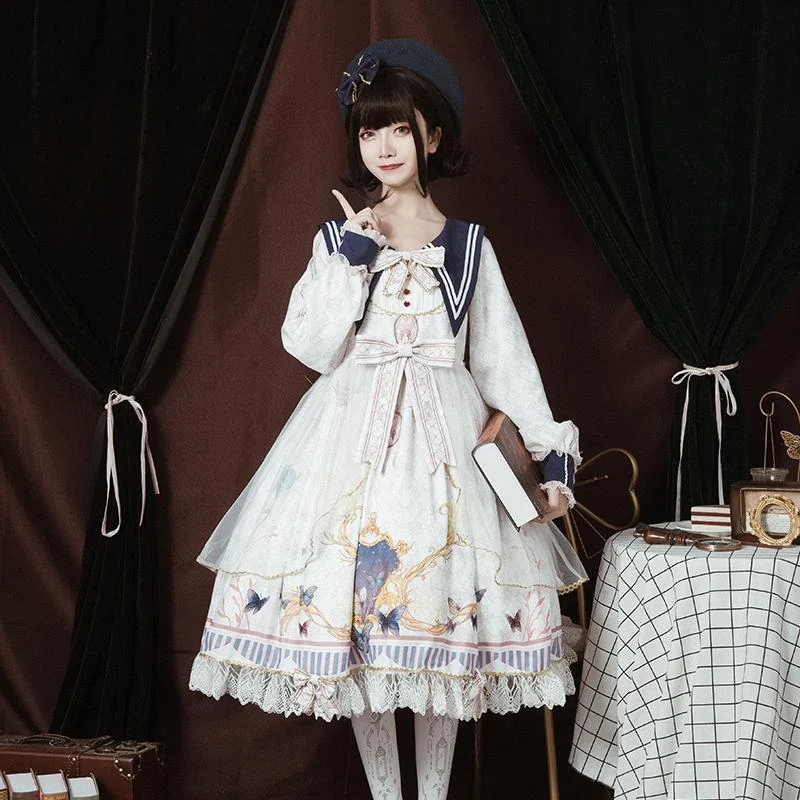 Title 2, Elegant Butterfly Victorian Lolita Dress