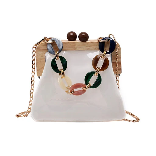 Title 5, Fashion Transparent Portable Bucket Chain Messe...