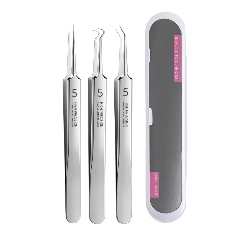 Title 5, Stainless Steel Cell Tweezer Anti-acne, Beauty ...