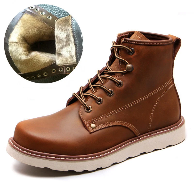 Title 4, Botas Martin Masculinas de Couro Bovino Outono ...