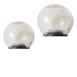 Cracked Glass Ball LED Solar Garden Light, Outdoor Waterproof Ground Lamp, Solar Power for Paths, Yards, and Lawns. — photo 2