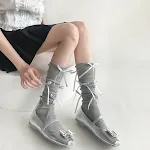 Gray Bow With Gray Background