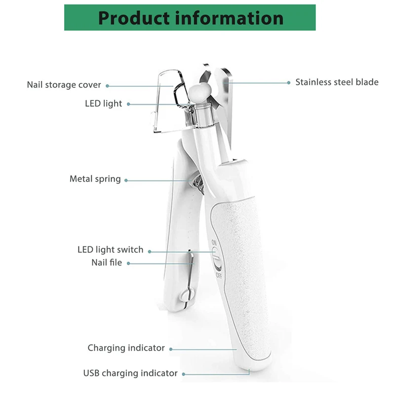 Title 6, Pet Nail Clippers With LED Light for Dogs and C...