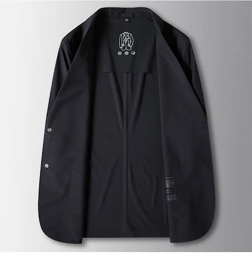 Title 8, Mens Solid Color Thin Cool Suit Jacket. Lightw...