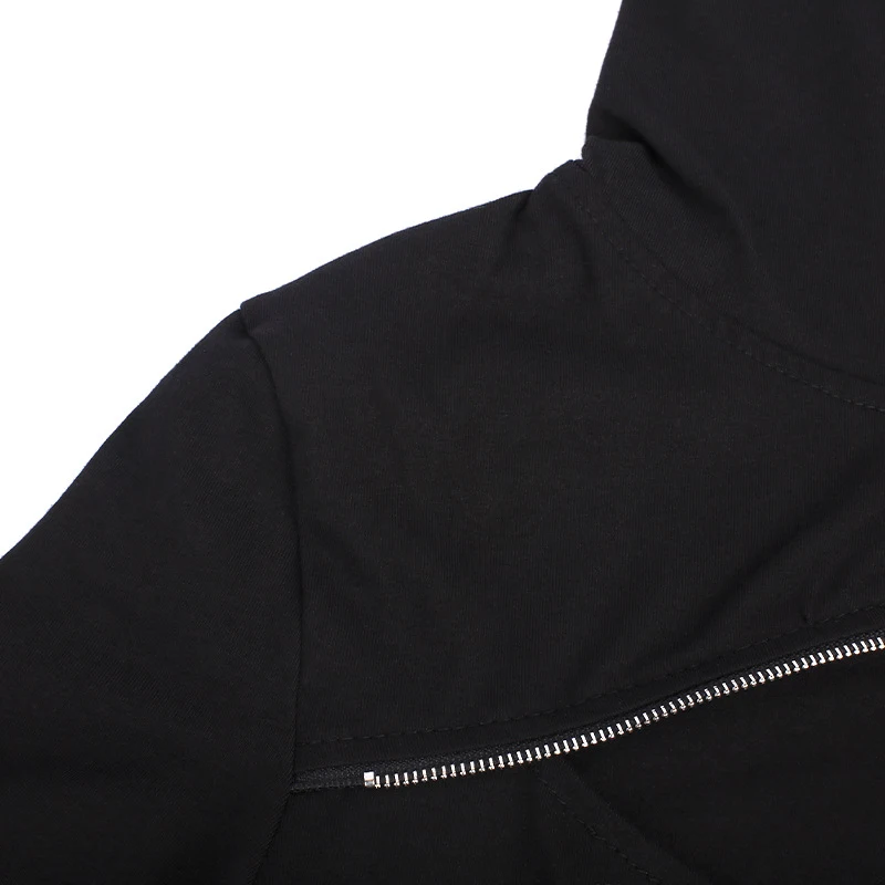 Women's Stitching Oblique Zipper Irregular Top. Stylish design that flatters the figure, perfect for a unique and trendy — photo 18
