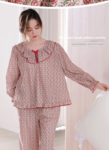Title 6, Pajamas Womens Pure Cotton Long Sleeve Plus Si...