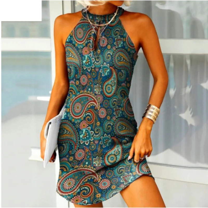 Title 4, Plus Size Loose Dress with 3D Print, European a...