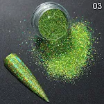 Symphony Mirror Powder Silver Nail Glitter. Achieve stunning, mirror-like silver nails. Easy application, long-lasting w — photo 6