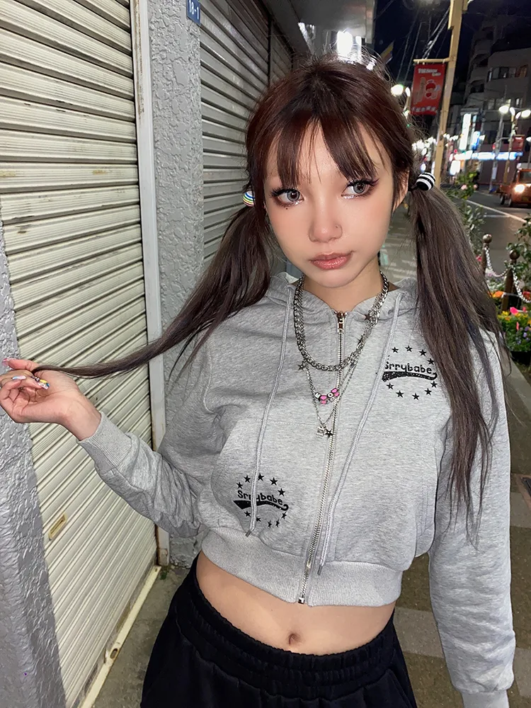 Title 2, Five-pointed Star Note Short Casual Coat Sweats...