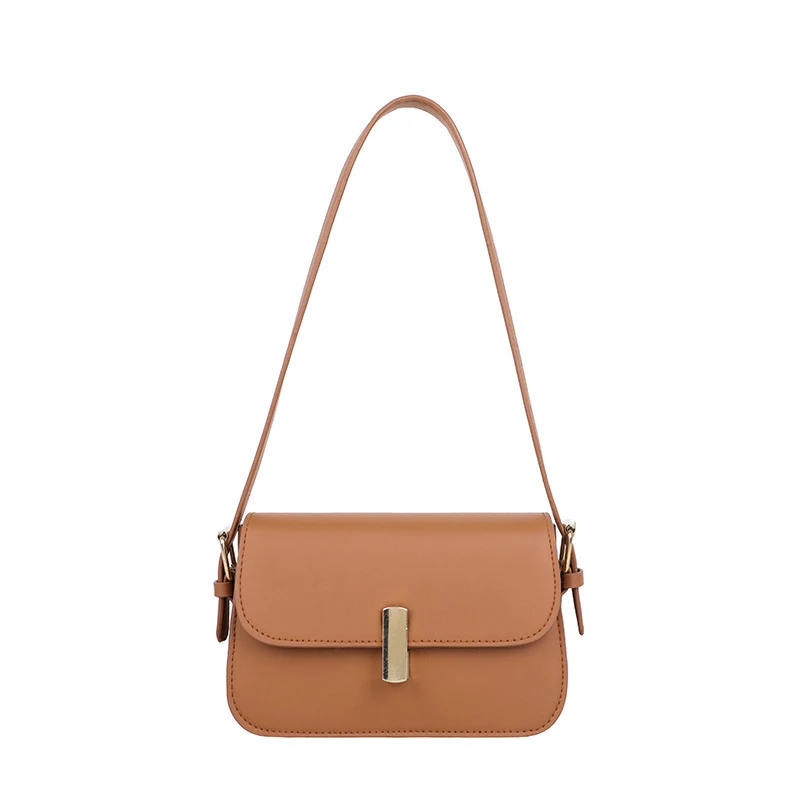 Bolsa mensageiro baguette simples com cor sólida, para usar sob o braço, design funcional e discreto, ideal para o dia a dia. — foto 2