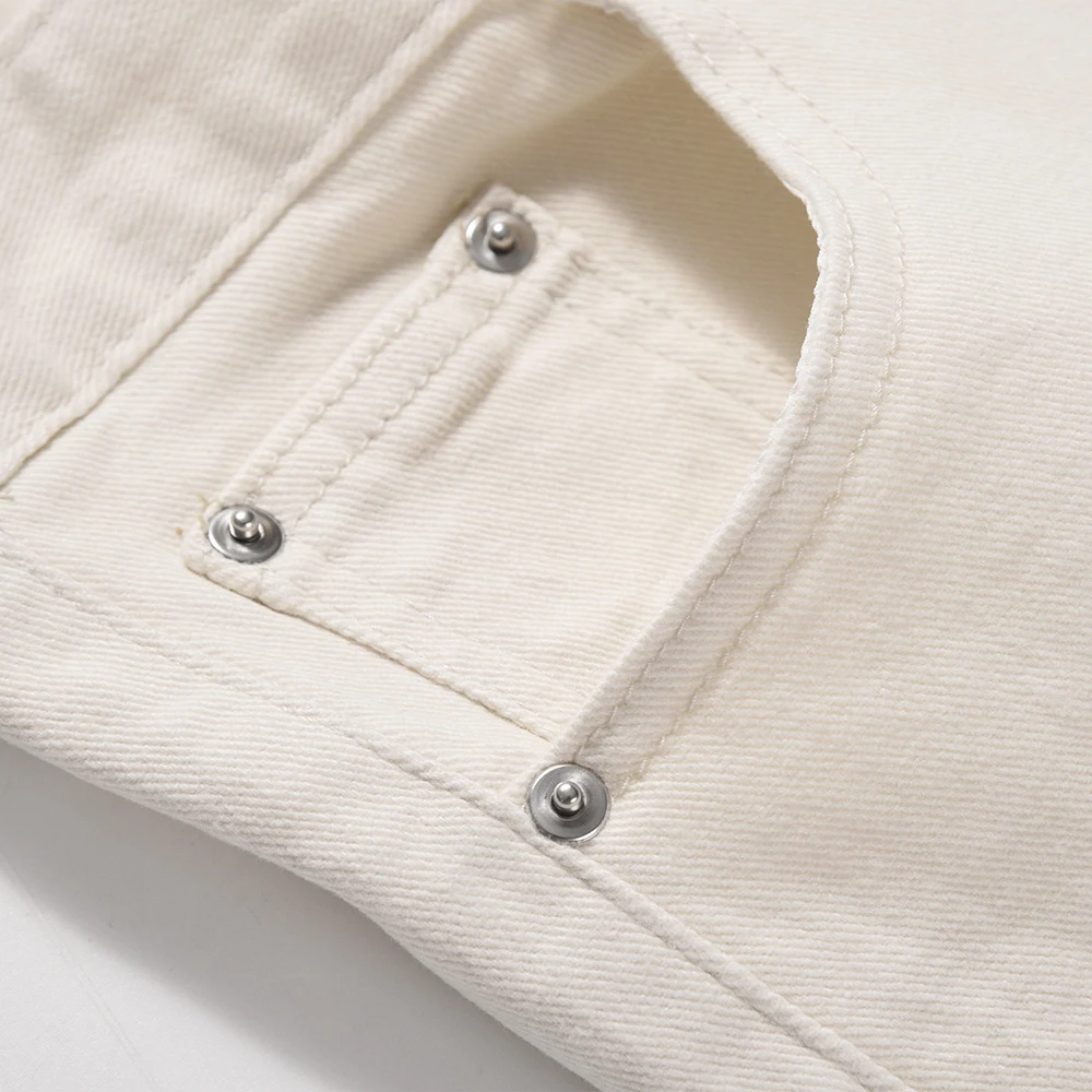 Men's solid color slightly flared jeans offering comfort and style. A flattering fit perfect for a modern and casual eve — photo 18