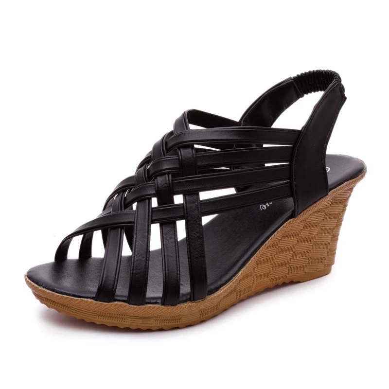 Title 5, Beach Sandals and Slippers with Hollow Cross St...