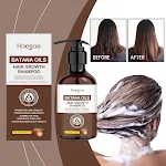 HOEGOA Shampoo de Óleo de Batana Hidratante Couro Cabeludo Macio Controle de Óleo Fragrância Duradoura Shampoo Suave e Volumoso — foto 3