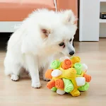 Dog Sniffing Ball Puzzle Toys Increase IQ Slow Dispensing Feeder Foldable Dog Now Sniff Toy Pet Training Game Intelligen — photo 31